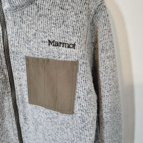 Marmot Men's Wool Blend Sweater / Jacket - Picture 9 of 12